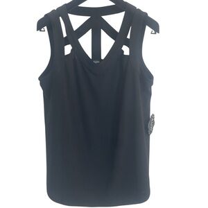 A.U.W. Black Strappy Back Sleeveless Top Size Women’s Small – New With Tags NWT
